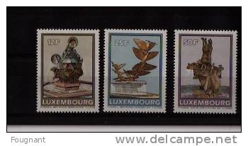 Luxembourg:N°1198/1200 NSC.:Série Artistique:Fontaines Luxembourgeoises. - Usati