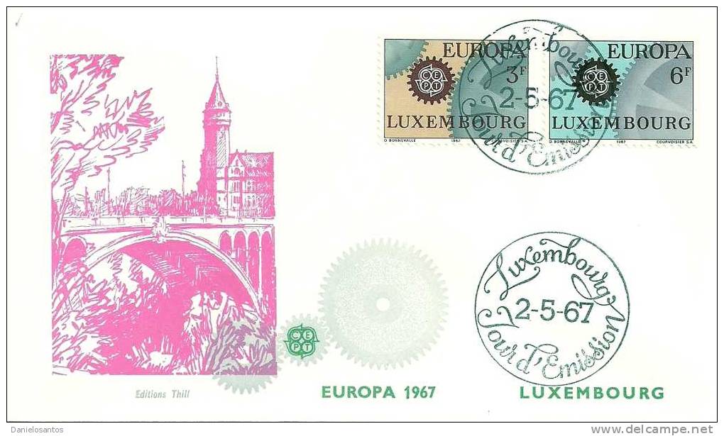 Luxembourg Luxemburgo 1967 FDC Europa CEPT - 1967