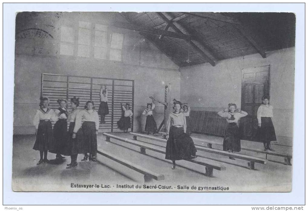 SALLE De GYMNASTIQUE - Institut Du Sacrë - Coeur, ESTAVAYER - LE - LAC / SWITZERLAND, 1910. - Gimnasia