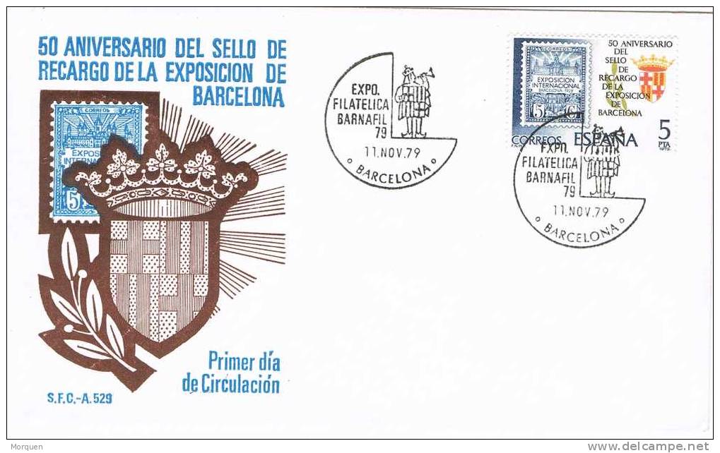 Carta S.P.D. Barcelona. Exposicion Barnafil 1979 - Cartas & Documentos