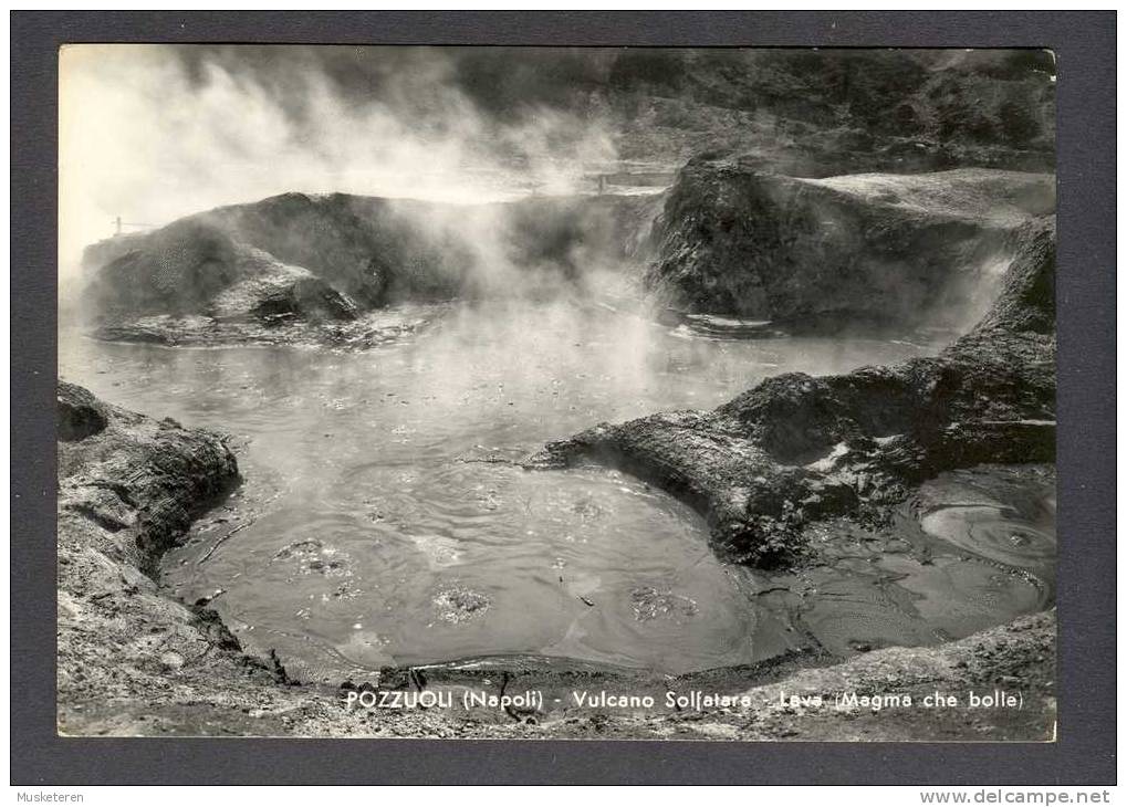 Italy Pozzuoli (Napoli) - Vulcano Solfatara - Lava (Magma Che Bolle) Vulcano Boiling Lava Real Photo Vera Fotografiia - Pozzuoli