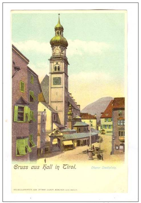 Gruss Aus Hall In Tirol , Austria, 1890s - Autres & Non Classés