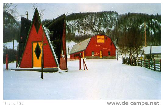 SAINTE-ROSE-DU-NORD - Camping "La Descente Des Femmes" En Hiver - Carte Petit Format, TBE, Neuve, 2 Scans - Saguenay