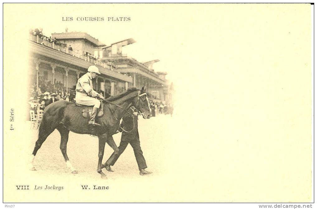 Les Courses Plates - Les Jockeys - W. Lane - Hippisme