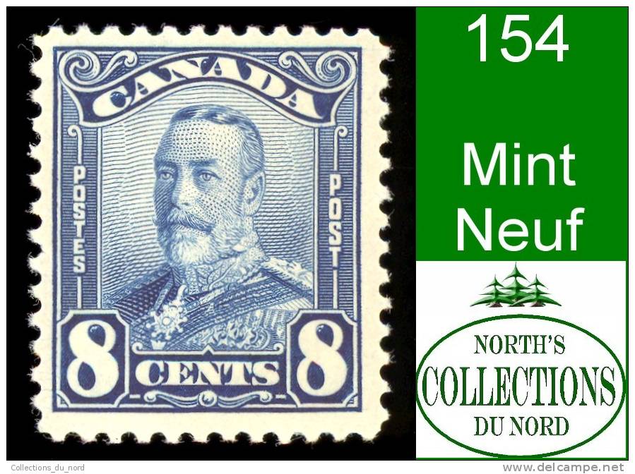 Canada (Unitrade & Scott # 154 - Scroll Issue) (Mint) F - Neufs