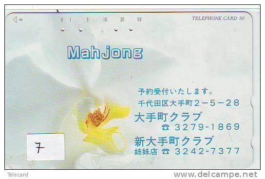 Télécarte Japon Jeux MAHJONG (7) Phonecard * GAME * TELEFONKARTE * SPIEL * CHINA - Spiele