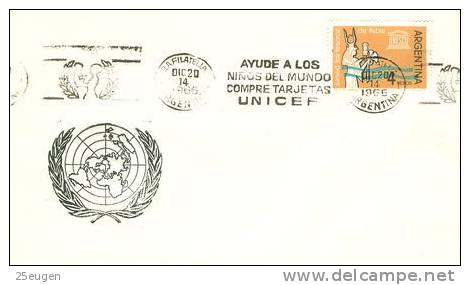 ARGENTINA 1966 UNICEF POSTMARK - UNICEF