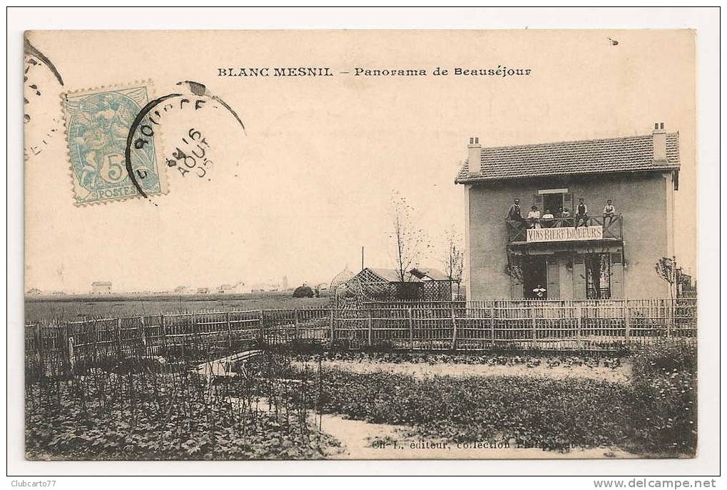 Le Blanc-Mesnil (93) : Un Café Du Quartier Beauséjour En 1905 (animée). - Le Blanc-Mesnil