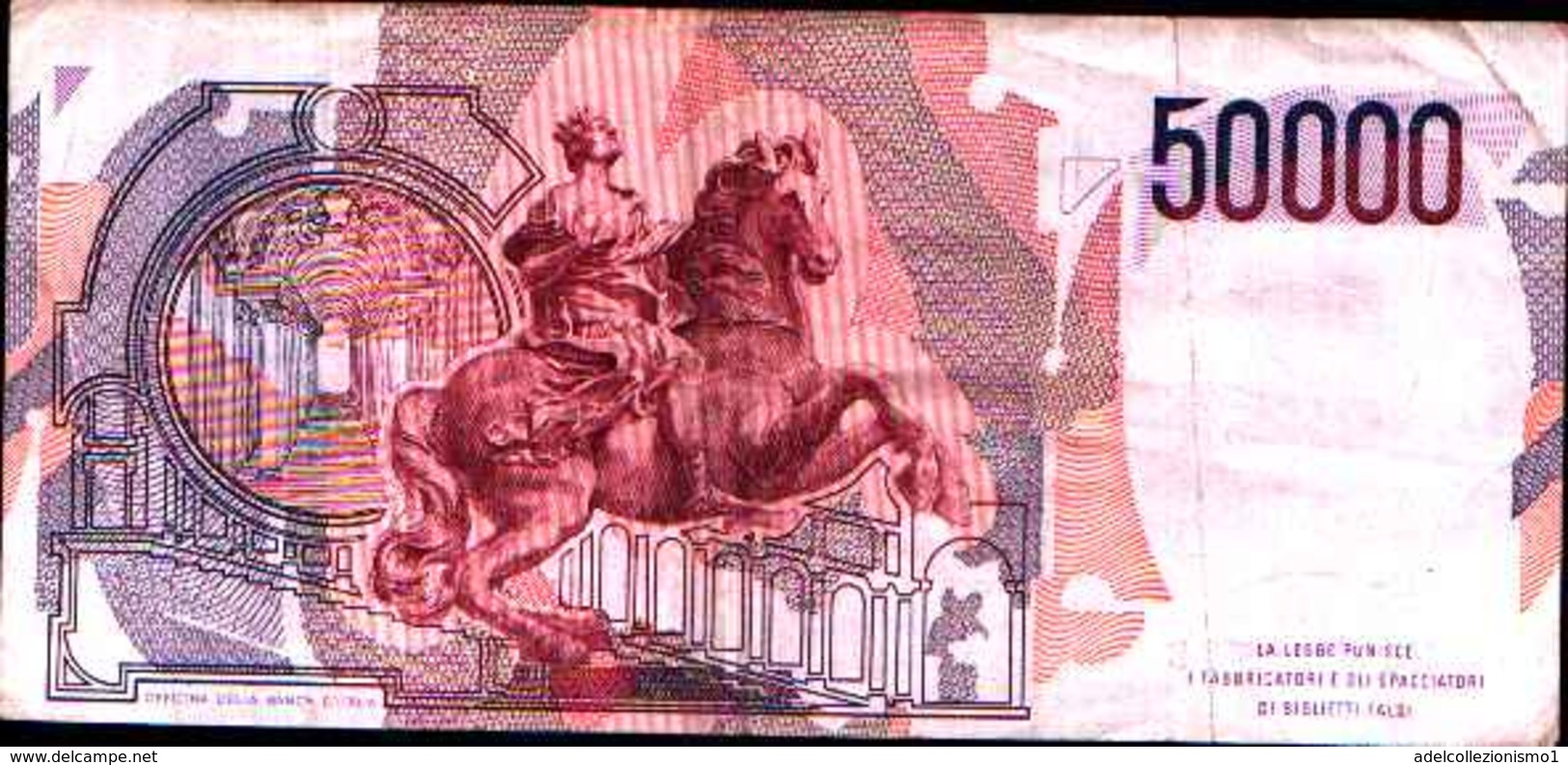 2885)bellissimo 50000 Lire Banca D' Italia Bernini I° Tipo Anno C Del -1986 Vedi Foto - 50000 Lire