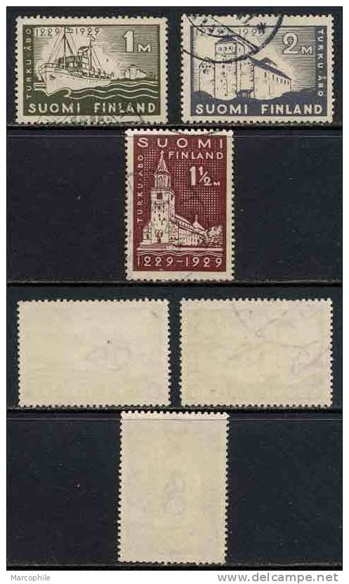 FINLANDE  / 1929 -  SERIE COMPLETE  # 136 A 138  Ob. - Used Stamps