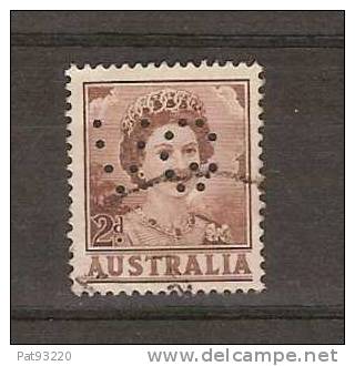 AUSTRALIE 1959-1962 / PERFORE - PERFORATED / V G  Sur 249 A Elisabeth II - Perfins