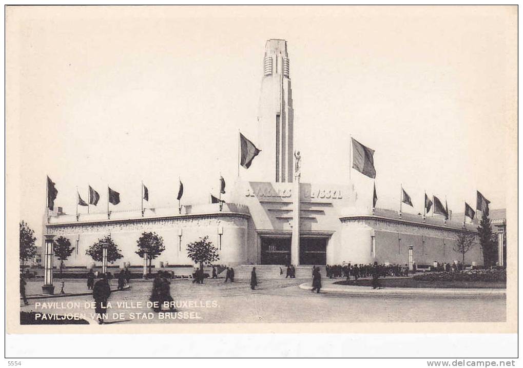 Cpa Belgique Bruxelles Pavillon De La Ville De Bruxelles - Europäische Institutionen