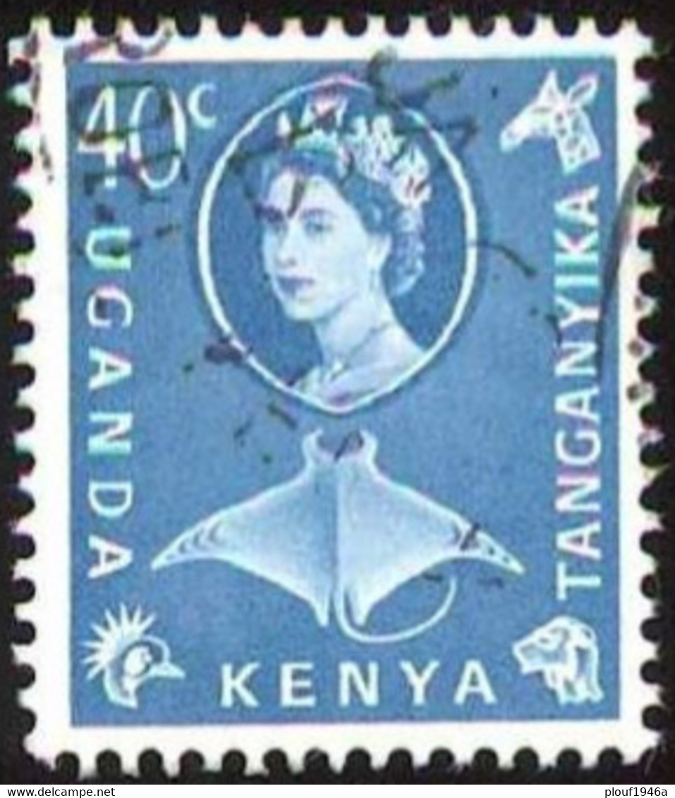 Pays : 260,1 (Kenya-Ouganda-Tanganyika)  Yvert Et Tellier N° : 111 (o) - Kenya, Oeganda & Tanganyika