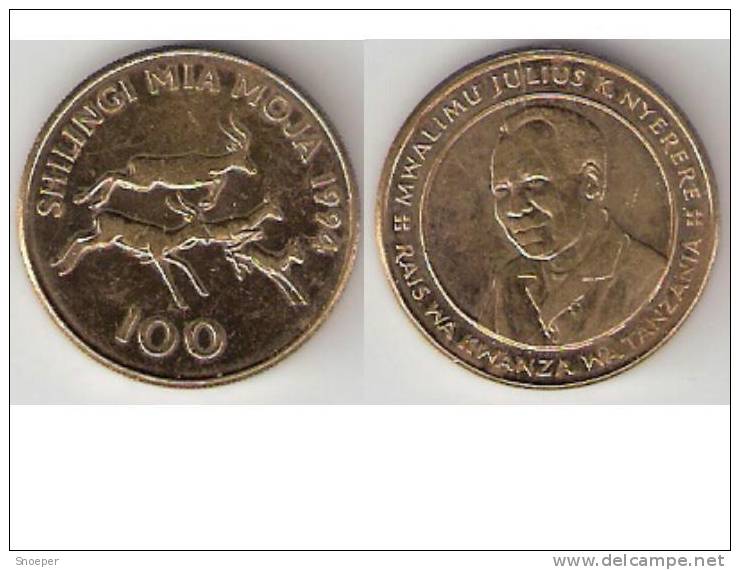 Tanzania,100 Schilling 1994,km 32, Xf+ - Tanzania