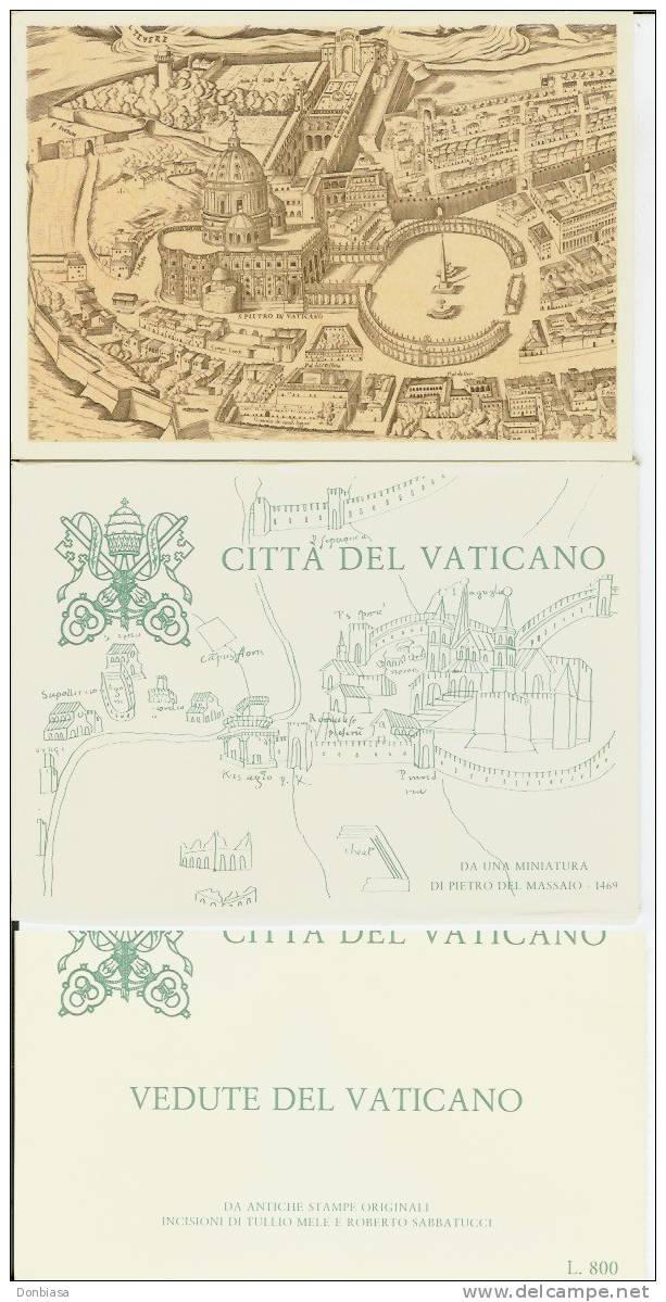 Vaticano 1982: Antiche Vedute. Serie Completa 8 Cartoline Postali NUOVE In 2 Contenitori (interi Postali) - Interi Postali