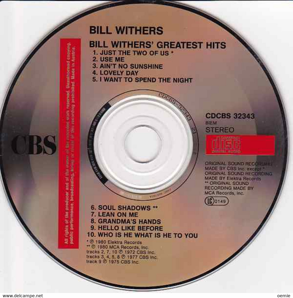 BILL WITHERS  GREATEST HIT   JUST THE TWO OF US & SOUL SADDOWS //  CD ALBUM NEUF SOUS CELLOPHANE - Soul - R&B
