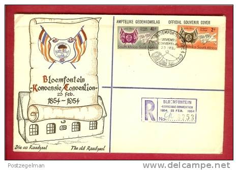 SOUTH AFRICA 1954 Enveloppe Mint 237-238 100 Years Voortrekkers - Covers & Documents