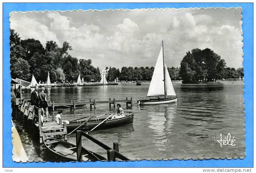 74-  ANNECY Le Lac Et L´ile Des Cygnes. Affranchie Années 50 - Annecy-le-Vieux