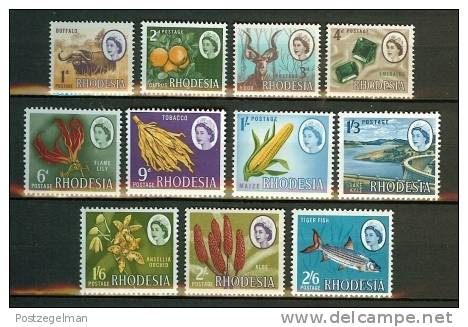 RHODESIA 1966 MNH Stamp(s) Definitives 24-34 (thus Serie Not Complete) - Rhodesia (1964-1980)