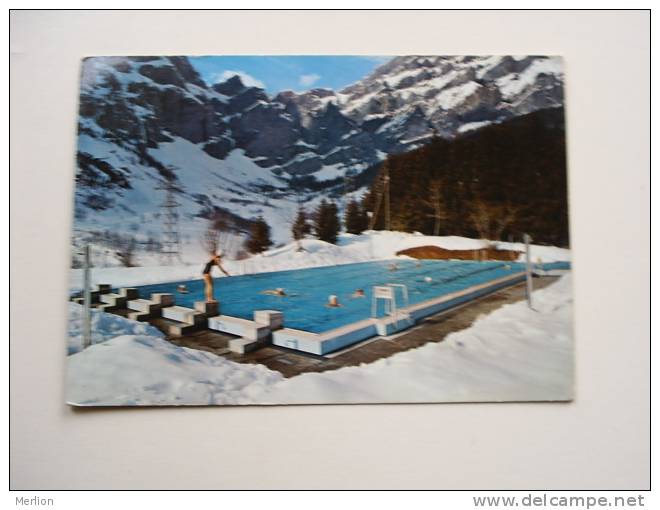 Suisse Leukerbad -Loeche Les Bains - Swimming Pool -Piscine     VF  D66387 - Loèche