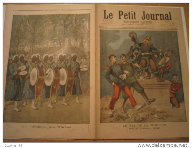 LE PETIT JOURNAL N° 0310 25/10/1896 LA TRIPLE ALLIANCE + LA NOUBA DES TURCOS - Le Petit Journal
