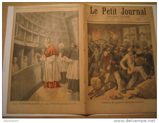 LE PETIT JOURNAL N° 0311 01/11/1896 LA PRISON PETITE ROQUETTE + REBELLION DES CONSCRITS ALSACIENS -LORRAINS - Le Petit Journal