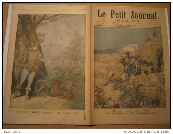 LE PETIT JOURNAL N° 0316 06/12/1896 LA DEFENSE DE MAZAGRAN - Le Petit Journal