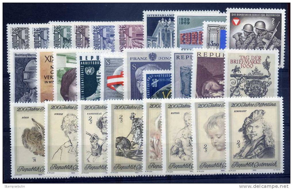 1969 COMPLETE YEAR PACK MNH ** - Volledige Jaargang