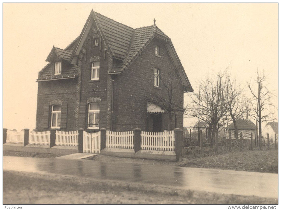 ALTES ORIGINAL FOTO HAUS VERMUTLICH LEVERKUSEN 9 X 12 CM PHOTO VERMERK EIN LICHTBILD DES VERPFÄNDETEN GRUNSTÜCKS - Leverkusen