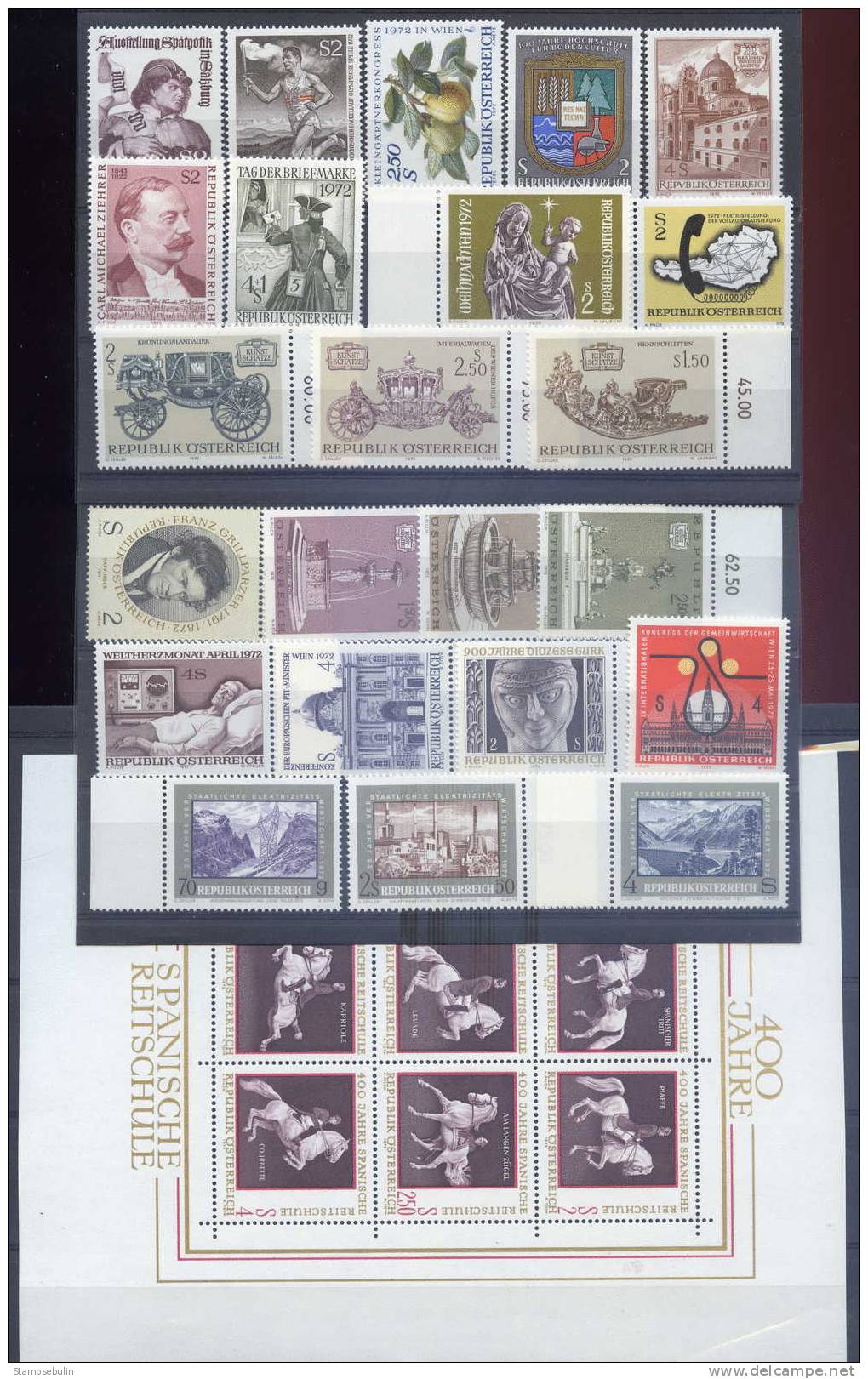 1972 COMPLETE YEAR PACK MNH ** - Années Complètes