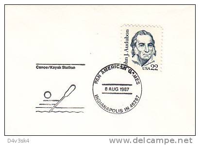 1987 USA Indianapolis Pan American Games Canoe Kayak Kanu Kayac Canoa - Canoa