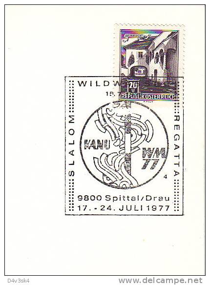 1977 Osterreich Spittal Drau Kanu WM Slalom Regatta Canoe Kayak Kayac Canoa - Kanu