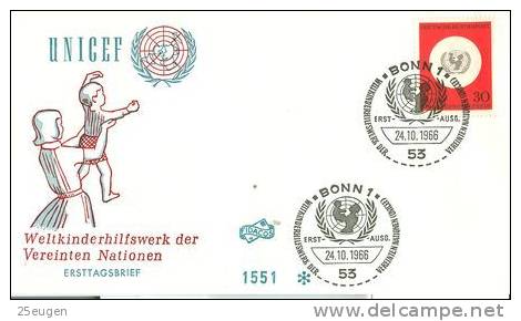 GERMANY 1966 UNICEF FDC - UNICEF