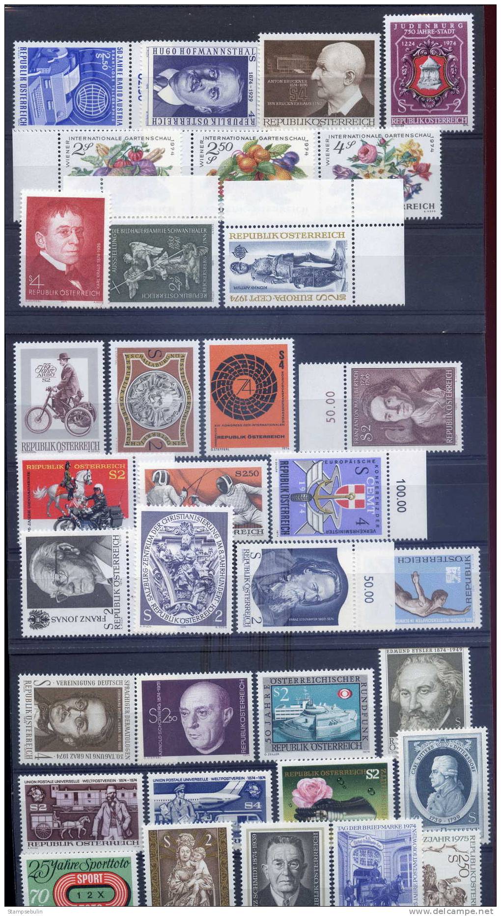 1974 COMPLETE YEAR PACK MNH ** - Ganze Jahrgänge