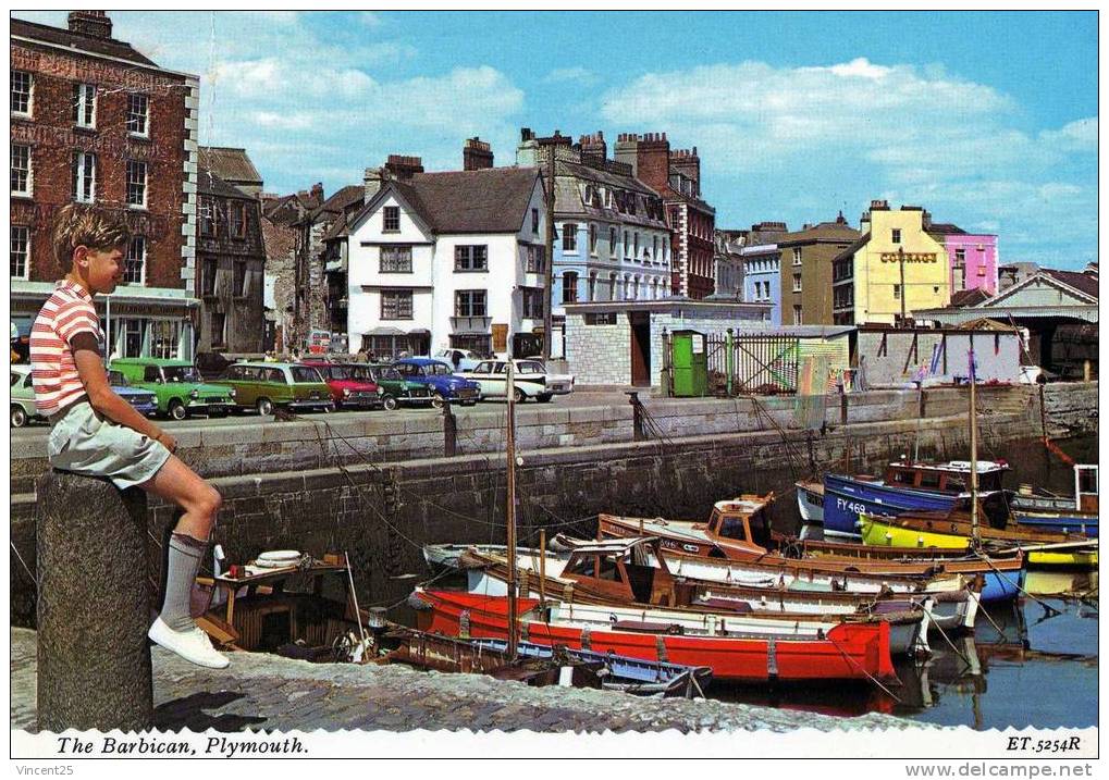 Plymouth Great Britain 1970 The Barbican ***********boat *** - Plymouth