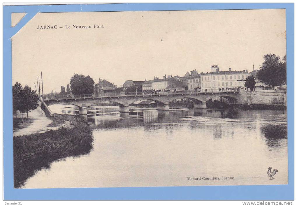 CPA 16 @ JARNAC @ Le Nouveau Pont @ - Jarnac