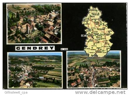 GENDREY -  Carte Géographique - Gendrey