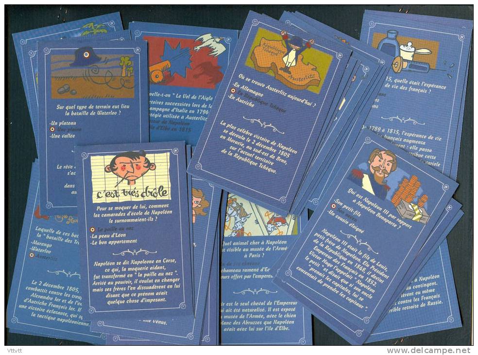 Jeu De Cartes "Le Jeu Des Enigmes Sur Napoléon (2001) 41 Cartes, 82 Questions (Les + De Canal+) TBE... - Andere & Zonder Classificatie