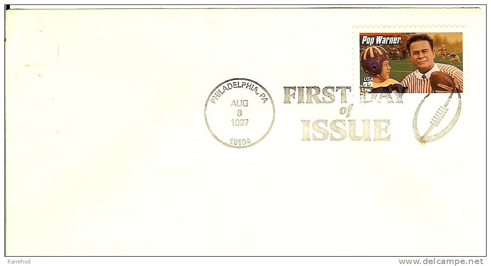 USA 1997 FDC POP WARNER  FU - Covers & Documents