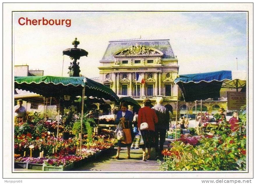 CPM De Cherbourg   Le Marché Aux Fleurs - Märkte