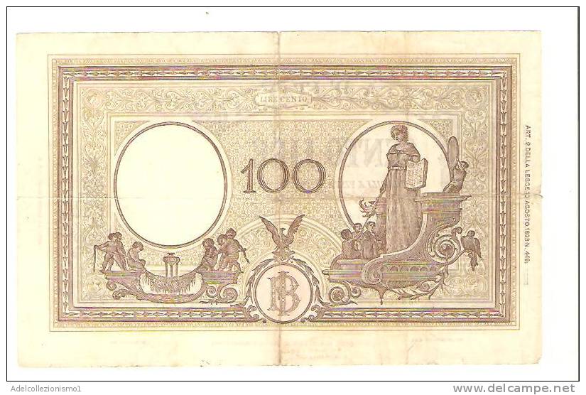 1734)splendida Banconota Da 100 Lire Grande B Del 11-11-1944 Vedi Foto - 100 Liras