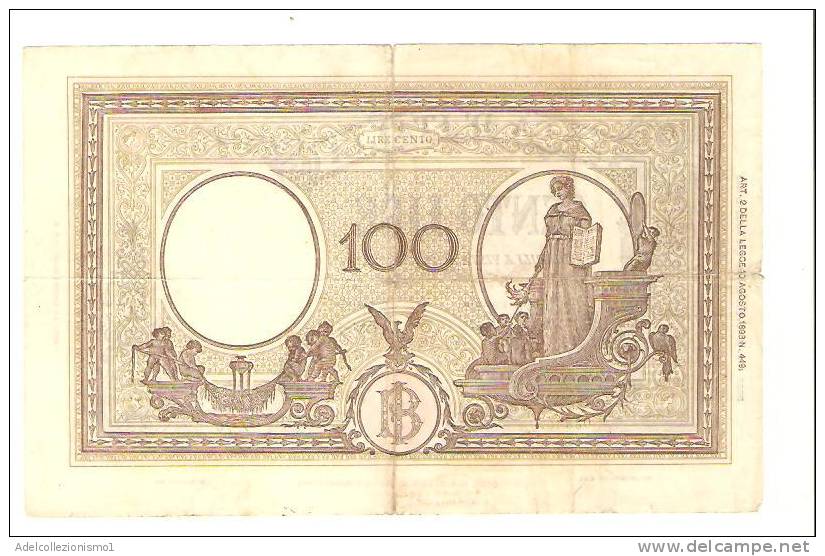 1734)splendida Banconota Da 100 Lire Grande B Del 11-11-1944 Vedi Foto - 100 Lire