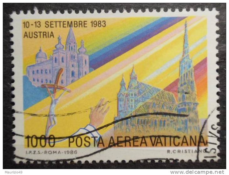 VATICANO 1986 Nr Aerea 78 Viaggi Del Papa 1000 Lire - Airmail