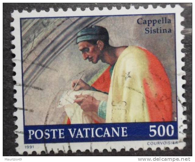 VATICANO 1991 Nr 901 Restauro Cappella Sistina 500 Lire - Used Stamps