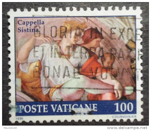 VATICANO 1991 Nr 896 Restauro Cappella Sistina 100 Lire - Used Stamps