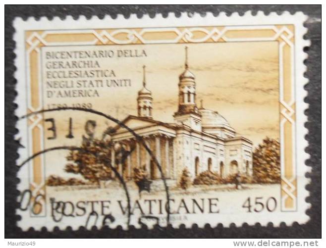 VATICANO 1989 Nr 873 Gerarchia Ecclesiastica 450 Lire - Used Stamps