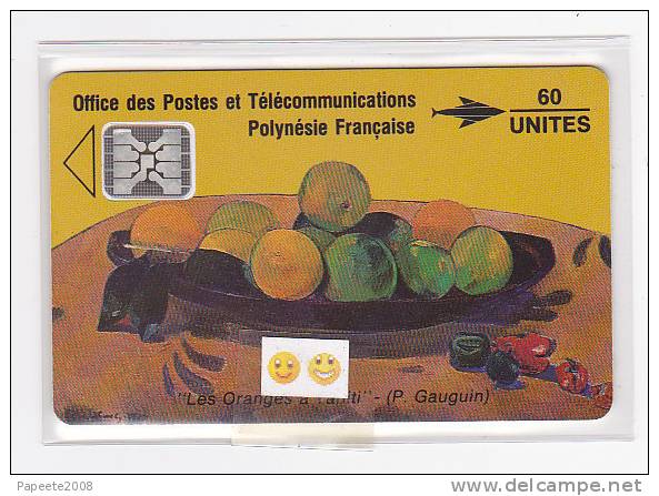 PF5A - Gauguin / Les Oranges - 10 / 91 - 60 U - "5 N° PE / 32104" - LUXE - Französisch-Polynesien