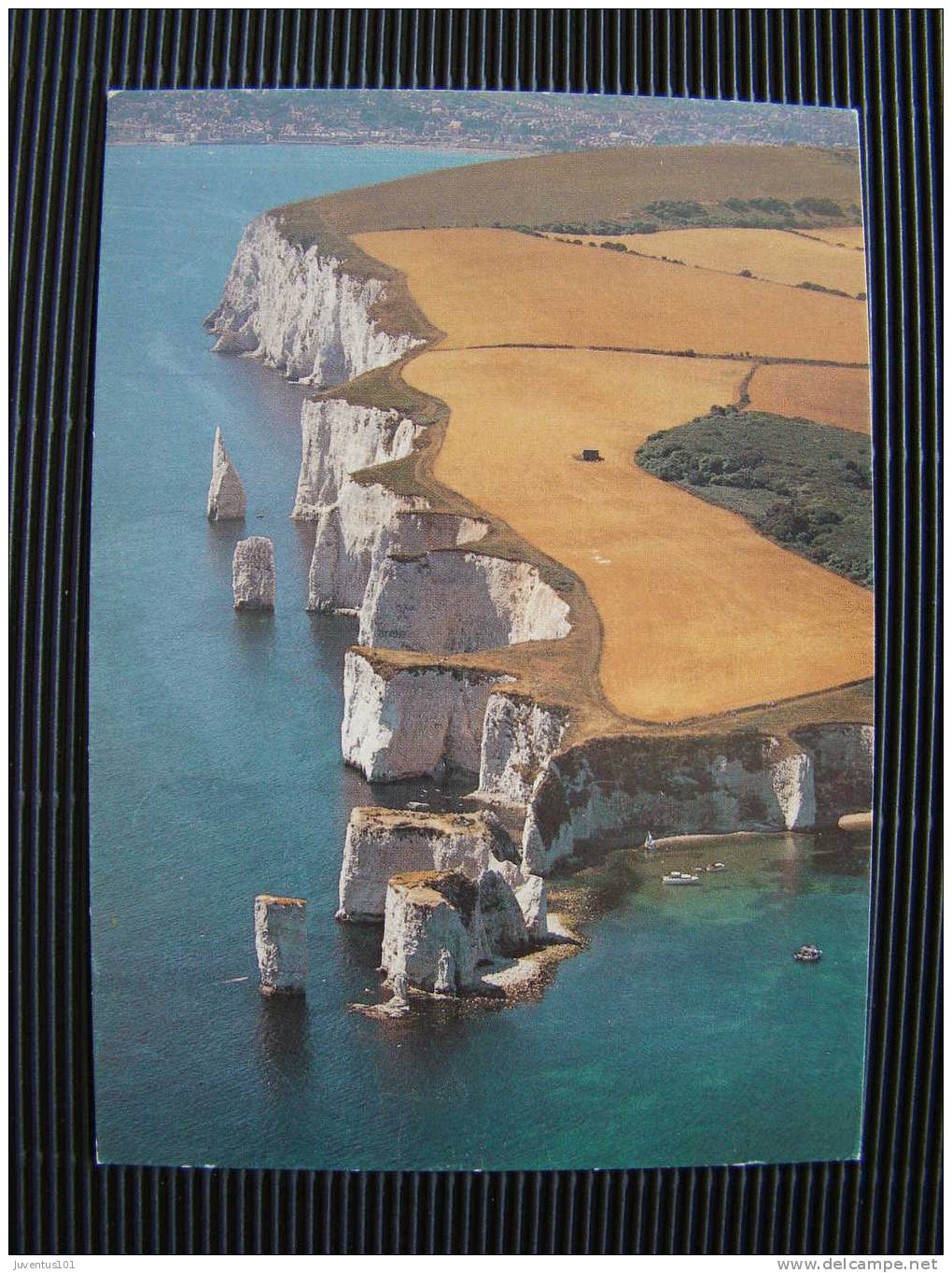 CPSM ANGLETERRE-Handfast Point And Old Harry Rock-Swanage Bay - Swanage