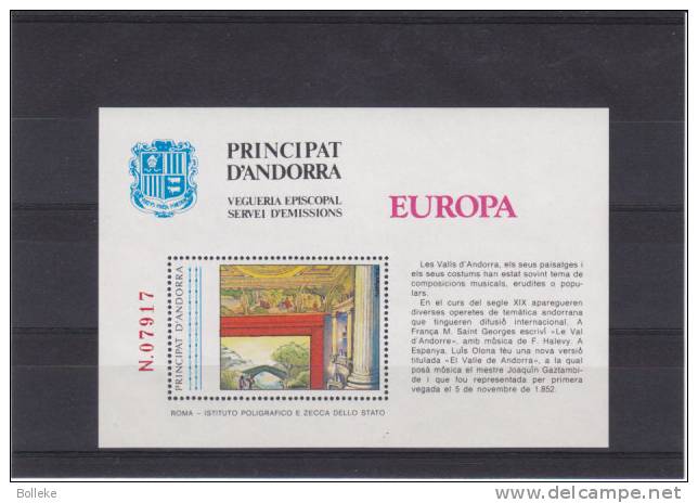 Europa -  Andorre Espagnole -  Feuillet De 1985 XX  -  Arts  -  Ponts - 1985