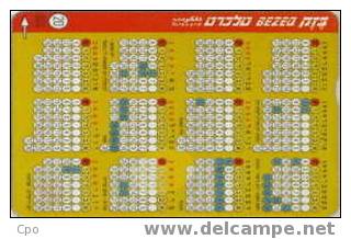 # ISRAEL A15 Calendar 2000 20 Landis&gyr   Tres Bon Etat - Israel